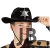 Çocuk Kovboy Şapkası Sheriff Şapkası Siyah Renk