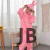 Çocuk Tavşan Kostümü Pembe Renk 4-5 Yaş 100 Cm