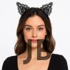 Dantelli Siyah Kedi Tacı - Vintage Tarz Dantel Kedi Kulak
