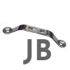 Dekoratif Zamak Kulp Dıştan - 64mm, Nikel, 1 Adet