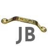 Dekoratif Zamak Kulp Dıştan - 64mm, Sarı, 1 Adet