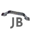 Dekoratif Zamak Kulp İçten - 64mm, Nikel, 100 Adet
