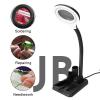 Esnek 5x /10x,40 Led Işıklı Büyüteç ,lamba  Büyüteç Okuma, Çalışma Lehim Masa Lambası A808