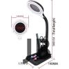 Esnek 5x /10x,40 Led Işıklı Büyüteç ,lamba  Büyüteç Okuma, Çalışma Lehim Masa Lambası A808