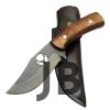 Geyikli Ycl3 Eskitme Avcı Bıçağı 20cm - Ahşap Sap, Kılıflı