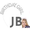 Gümüş Kristal Taşlı Birthday Girl Doğum Günü Tacı İthal Ürün A Kalite 17x16 Cm