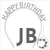 Gümüş Kristal Taşlı Happy Birthday Doğum Günü Tacı İthal Ürün A Kalite 17x16 Cm