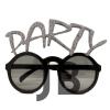 Gümüş Simli Party Yazılı Parti Gözlüğü Show 15x7 Cm