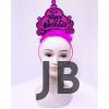 Happy Birthday Neon Fuşya Renk Doğum Günü Tacı 24x15 Cm