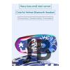 Helmet Graffiti Motor Kask Kulaklık Rgb Modlu Su Geçirmez 6.0 Bluetooth Intercom Yenı Model