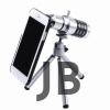 İphone5,5s,i̇phone4.4s Için Alüminyum 14x Optik Zoom Yakından Görüntü Çekme Dürbün