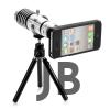 İphone5,5s,i̇phone4.4s Için Alüminyum 14x Optik Zoom Yakından Görüntü Çekme Dürbün