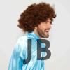 Kahve Renk Kıvırcık Afro Bonus Peruk