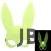 Karanlıkta Parlayan Fosforlu Tavşan Maskesi – Glow Bunny Masquerade Maske (32x22 Cm)