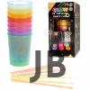 Karanlıkta Yanan Gece Işığı Mega Glow Bardaklar 8 Adet 8.5 X 10.5 Cm