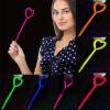 Karanlıkta Yanan Glow  Partisi Kalp Şekilli Asa Sopa 6 Renk 6 Adet