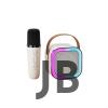 Karaoke Kablosuz Hoparlör Mikrofonlu Rgb Işıklı Bluetooth Speaker Tf Kart/usb Beyaz