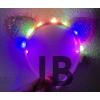 Kenarları Dantelli Pembe Pullu Payetli Led Işıklı Kedi Kulak Taç 17x19 Cm