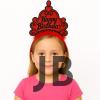 Kırmızı Happy Birthday Prenses Tacı – Doğum Günü Taç Aksesuarı