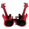 Kırmızı Renk Rockn Roll Gitar Şekilli Parti Gözlüğü 15x15 Cm