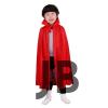 Kırmızı Renk Yakalı Pelerin Çocuk Boy 90 Cm