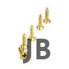 Klips, Menteşe, Ayak, Ağaç, Sunta Vidası 2,2x13 Mm - Sarı 100 Adet