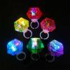 Kristal Tasarımlı Led Glow Işıklı 3 Modlu Pembe Yüzük 3.5 X 5 Cm