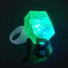 Kristal Tasarımlı Led Glow Işıklı 3 Modlu Yeşil Yüzük 3.5 X 5 Cm
