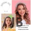 Kristal Taşlı Gümüş Birthday Girl Yazılı Doğum Günü Parti Tacı 19x11 Cm