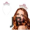 Kristal Taşlı Pembe Birthday Princess Yazılı Parti Tacı 19x11 Cm