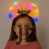 Led Işıklı Love Yazılı Sarı Fiyonk Taç – Kız Çocuk Parti Tacı