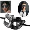 Maskeli Balo Antik Gri Gümüş Eskitilmiş Maske Balo Venedik