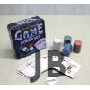 Metal Kutulu 80 Chip Ve 1 Adet İskambil  Kağit Setine Sahip Poker Oyunu Alk3534