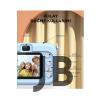 Mini 1080p Hd Çocuk Kamera Dijital Fotoğraf Makinesi 2.0 Inç Ekran 5 Adet Oyun Mor
