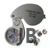 Mini 40x25mm Takı Büyüteç, Cep Büyüteç, Teftiş, Elmas Pullar, Madeni Kontrol Lup Mg21011