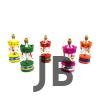 Mini Ahşap 6&039lı Atli Karinca
