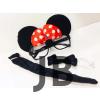 Minnie Mouse Gözlüğü Papyonu Kuyruğu Seti
