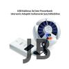 P-038 Solar Güneş Enerji Ve Usb Sarjli 5 Kanatlı