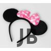 Pembe Fiyonklu Minnie Mouse Tacı Mini Kulak