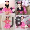 Pembe Fiyonklu Minnie Mouse Tacı Mini Kulak