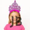 Pembe Happy Birthday Prenses Tacı – Doğum Günü Taç Aksesuarı
