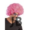 Pembe Renk Kıvırcık Afro Bonus Peruk
