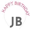 Pembe Renk Kristal Taşlı Gold Renk Kaplama Happy Birthday Taç 16x17 Cm