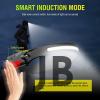 Ps-001 5 Aydınlatma Modlu Cob Led Sensörlü Usb Şarj  Edilebilir Dahili Pilli Kafa Lambası