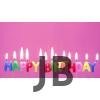Rengarenk Happy Birthday Yazılabilen Doğum Günü Mumu