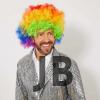 Rengarenk Kıvırcık Afro Bonus Peruk
