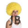 Sarı Renk Kıvırcık Afro Bonus Peruk