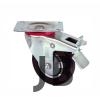 Servis Tekeri - Tablalı Frenli Siyah Döner - Çap 80 Mm