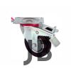 Servis Tekeri - Tablalı Frenli Siyah Döner - Çap 125 Mm