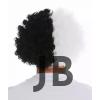 Siyah Beyaz Kıvırcık Afro Bonus Peruk Taraftar Bonus Saç